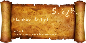 Stankov Ábel névjegykártya